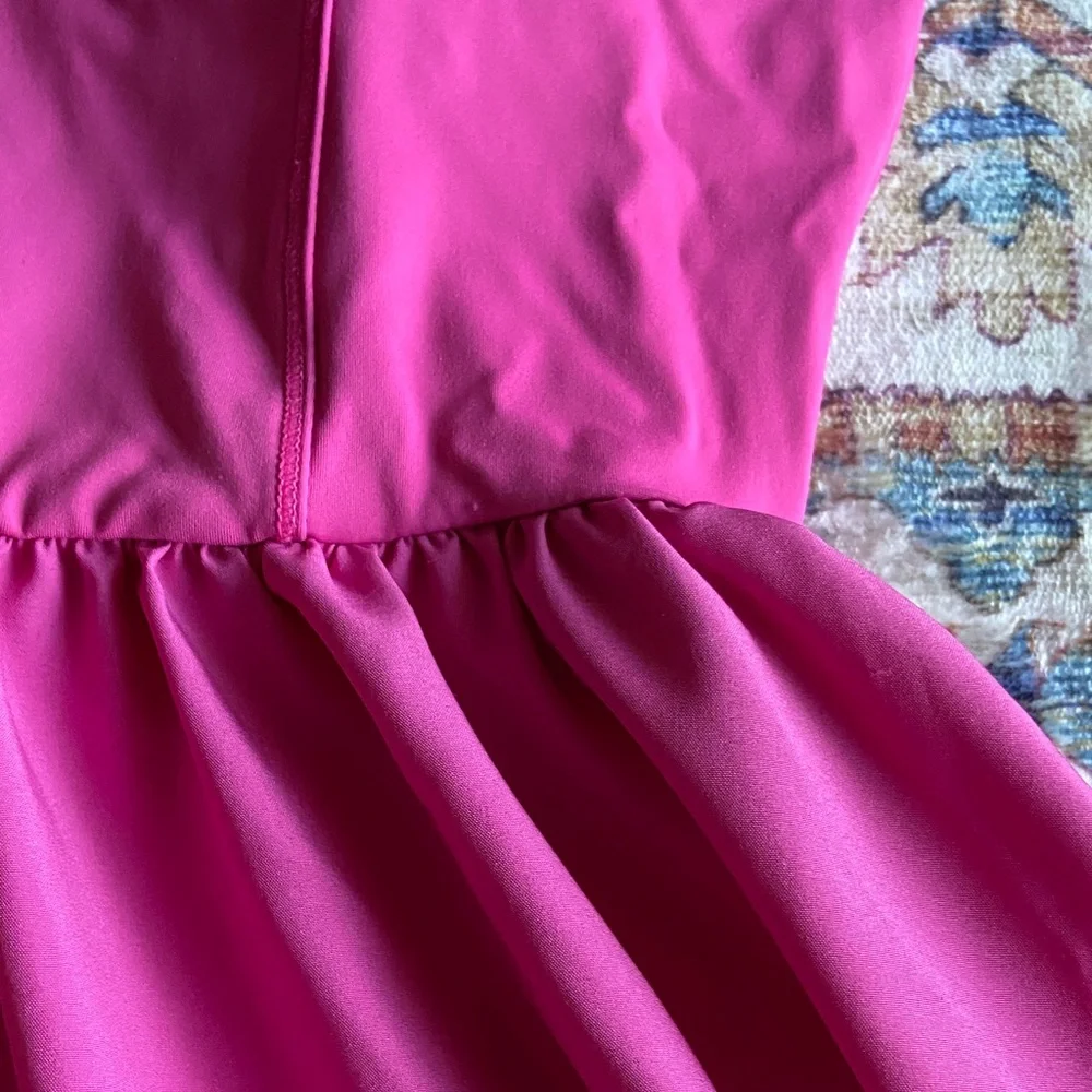 Ultra Flirt Fuchsia Active Dress with shorts underneath - Picture 2 of 6